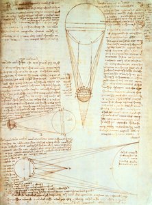 Studier af månens belysning, fol. 1r fra Codex Leicester, c.1506-08 af Leonardo da Vinci