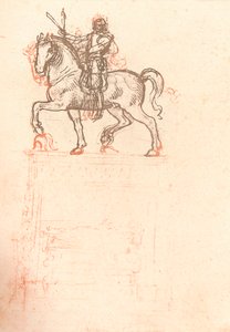 Studie til Sforza-monumentet, c1482-c1499 1883 af Leonardo da Vinci