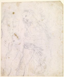 Studie af en Madonna [bagsiden] af Leonardo da Vinci