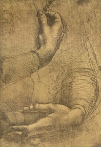 Studie af kvindelige hænder, c1472-c1519 1883 af Leonardo da Vinci