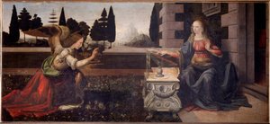 Bebudelsen - 1472-1475 af Leonardo da Vinci