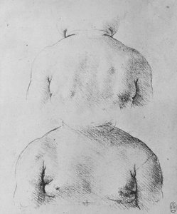 The Bust of an Infant, forfra og bagfra, c1480 1945 af Leonardo da Vinci