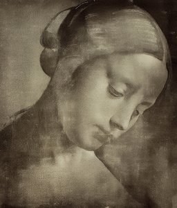 Kvindelig hoved. 1470-1519 af Leonardo da Vinci