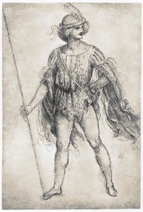 Ungdom i et maskeradekostume, 1506-1507 af Leonardo da Vinci