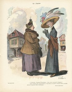 Illustration af Leonce Burret (1865-1915) i Le Smile, nr. 19, 08/05/13 - Mode, Hat af Leonce Burret