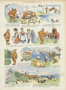 Det maleriske Schweiz. Illustration til Le Rire