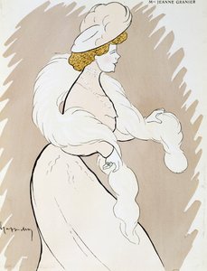 Skuespillerinde Jeanne Granier (1852-1939), tegning af Leonetto Cappiello (1875-1942) af Leonetto Cappiello