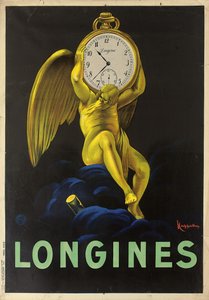 Reklameplakat for de schweiziske urmagere Longines, 1922