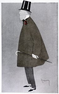Komisk portræt af Jacques Doucet i "" Fantasio """. af Leonetto Cappiello