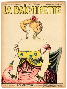 Cover af "" La Baionnette"", Satirisk i farver af Leonetto Cappiello