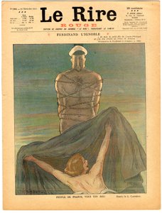 Cover af "" Den røde latter", Satirisk i farver af Leonetto Cappiello