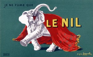 Jeg ryger kun Nilen. Cigaretreklameplakat ""Nilen"" af Leonetto Cappiello (1875-1942). sd. 20. århundrede af Leonetto Cappiello