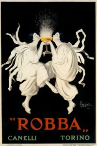 Plakatreklame for Spumante Robba Canelli, Torino, Italien, 1921