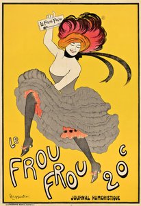 Plakat, der reklamerer for det franske tidsskrift "Le Frou Frou", 1899