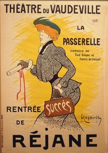 Theatre du Vaudeville: La Passerelle, af Leonetto Cappiello (1875-1942), illustration af Leonetto Cappiello