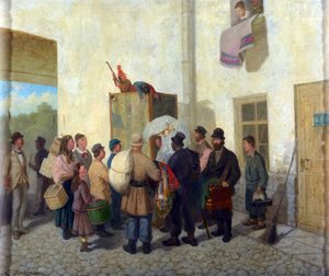 Persille Par Solomatkin, Leonid Ivanovich (1837-1883). Olie på lærred