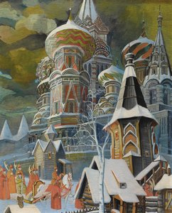 Saint Basils katedral af Leonid Mikhaylovich Brailovsky