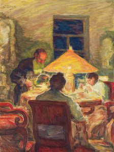 Leo Tolstoj med sin familie, af Pasternak, Leonid Osipovich (1862-1945). Olie på lærred