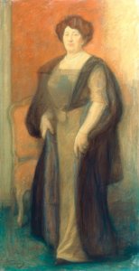 Portræt af Anna Borisovna Wisotskaya af Leonid Osipovic Pasternak