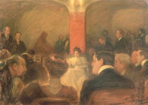 Koncert af cembalisten Wanda Alexandra Landowska (1879-1959) af Leonid Osipovic Pasternak
