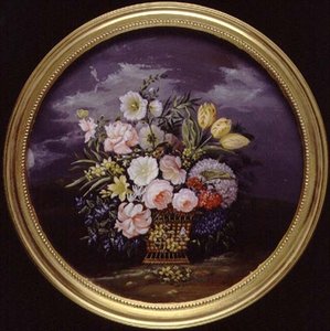 Blomster i et åbent landskab af Leopold Brunner