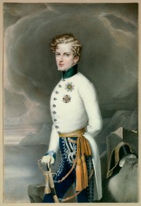 Konge af Rom og prins af Parma Napoleon II, hertug af Reichstadt (1811-1832) søn af kejser Napoleon I (1769-1821) i uniform som oberstløjtnant for Regimentet Gustave Prince of Wasa Indgravering af Leopold Bucher (1797-1858) 18328 Svag. 0,33x0,22 m Malmais af Leopold Bucher