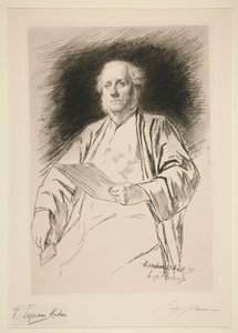 Portræt af Seymour Haden af Leopold Flameng