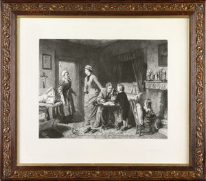 Vejen til ruin: Arrest (ætsning) af Leopold Flameng