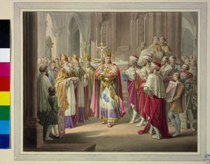 Valg af konge 1273 af Leopold Kupelwieser