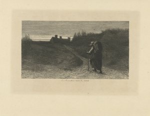 Vandrer i et klitlandskab