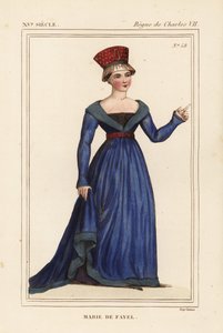 Marie de Fayel, grevinde af Dammartin, gift med Renaud de Nanteuil, seigneur d