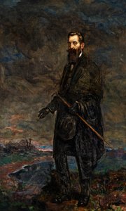 Portræt af Theodor Herzl (olie på lærred) af Leopold Pilichowski