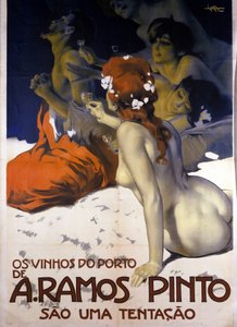 Reklame for portugisiske vine. Plakat af Leopoldo Metlicovitz, ca. 1915.