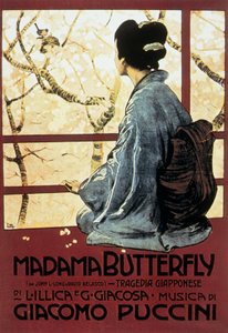 Cover af Leopoldo Metlicovitz til partituret af operaen Mrs Butterfly af Giacomo Puccini af Leopoldo Metlicovitz