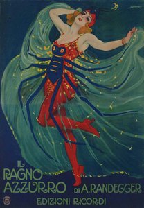 Den blå edderkop Den blå edderkop af Alberto Iginio Randegger, 1916.
