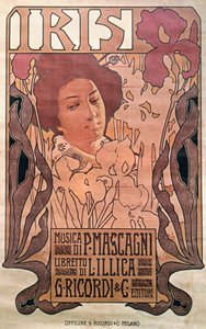 "Iris" af Pietro Mascagni af Leopoldo Metlicovitz