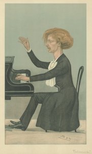 M Ignace Jan Paderewski (farvelitografi) af Leslie Matthew (1851-1922) Ward