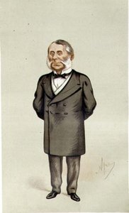 Sir Edward Watkin, "Spy"-tegning fra Vanity Fair, pub. 1875