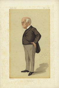 James Manby Gully, MD, Hydropathy, Vanity Fair Cartoon (farve litho) af Leslie Matthew Ward