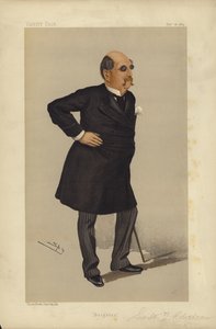 Sir William Tindal Robertson, Brighton, Vanity Fair tegnefilm (farve litho)