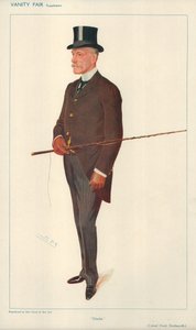 Oberst Frank Shuttleworth, Charlie, 10. februar 1909, Vanity Fair-tegneserie af Leslie Matthew Ward