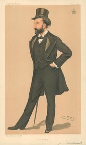 Lord Tweedmouth, En sen pisk, 12. juli 1894, Vanity Fair-tegneserie af Leslie Matthew Ward