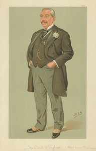 Albert George Sandeman, Bank of England, 12. september 1895, tegneserie af Vanity Fair af Leslie Matthew Ward