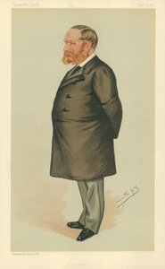 Mr Charles Henry Wilson, A squatter, 24. januar 1885, Vanity Fair tegneserie (farve litho) af Leslie Matthew Ward