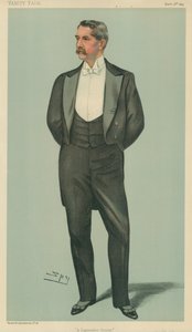 Mr Henry White, A Diplomatic Cousin, 2. marts 1899, Vanity Fair tegneserie af Leslie Matthew Ward