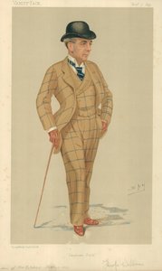 Mr Hwfa Williams, Sandown Park, 7. november 1891, Vanity Fair tegneserie af Leslie Matthew Ward