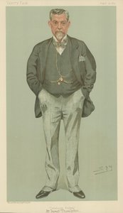 Mr James Thompson, Caledonian Railway, 15. august 1895, Vanity Fair tegneserie af Leslie Matthew Ward