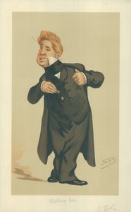 Mr John Laurence Toole, Spelling Bee, 29. juli 1876, Vanity Fair tegneserie af Leslie Matthew Ward