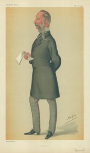 Mr John Tenniel, Punch, 26. oktober 1878, Vanity Fair tegneserie af Leslie Matthew Ward