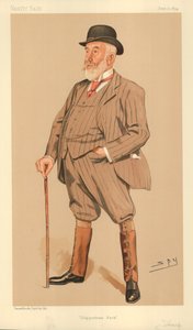 Mr William Montagu Tharp, Chippenham Park, 21. juni 1894, Vanity Fair tegneserie af Leslie Matthew Ward